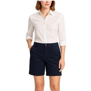 TOMMY HILFIGER Women’s‎ Shorts Size 14 Navy Blue Classic Cotton Chino Timeless